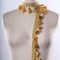 1 Yard Gold Chunky Tassel /Fringe Trim with Braided Gimp 2 Inch Wide for Elegant Home Decor